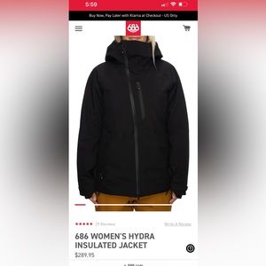 686 Women’s snow jacket